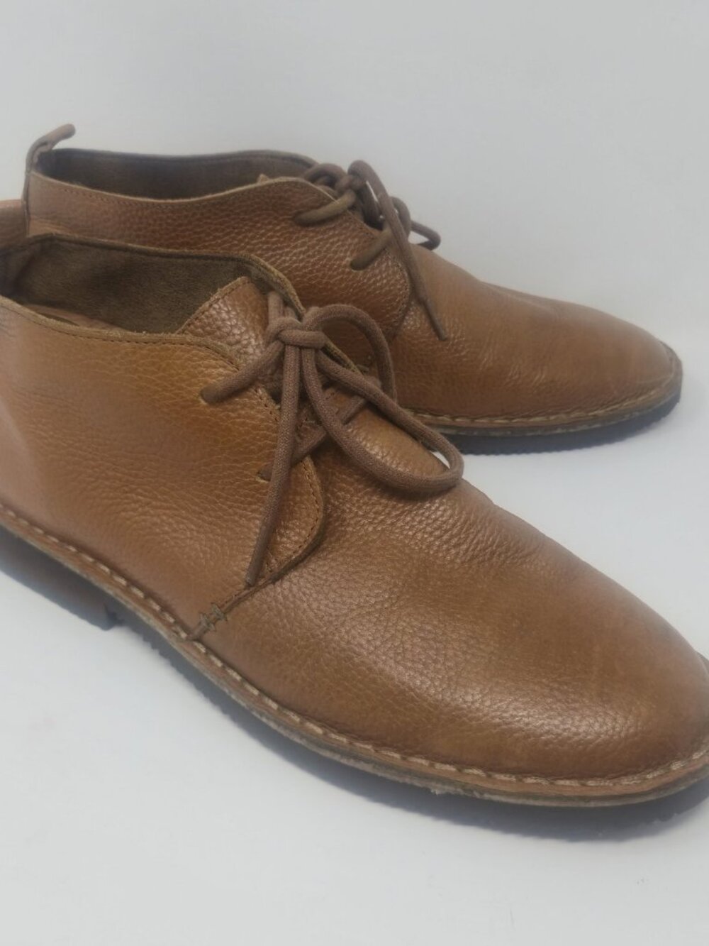 Merona Brown Leather Chukka Boots Mens Size 12